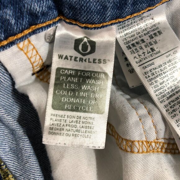 Levis 502 Jeans Mens 34x32 Blue Straight Medium Wash Denim Cowboy Preppy Outdoor - Picture 3 of 11